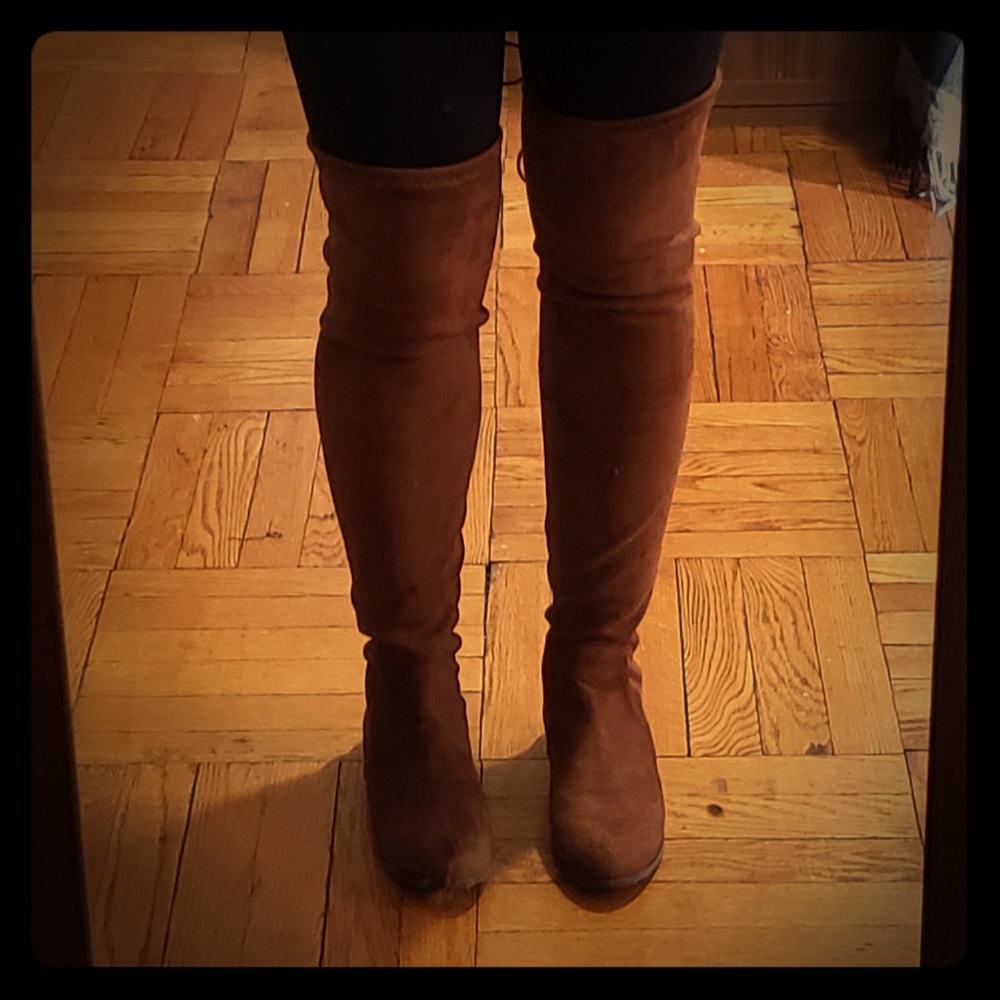 Chinese Laundry Suede Over the Knee Boots
